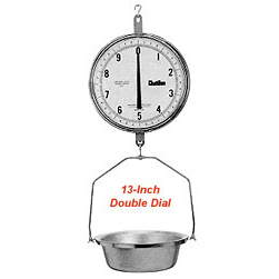 Chatillon Type 8200 Commercial 13" Dial Hanging Scales - Click Image to Close